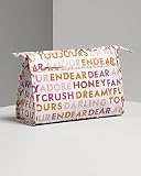 Kate Spade Valentine’s Text Henrietta Large Heddy Cosmetic Case Bag