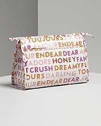 Kate Spade Valentine's Text Henrietta Large Heddy Cosmetic Case Bag