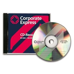 CE CD recordable disk with jewel case and 80 minute, 700mb capacity, PACK of 5