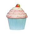 Premier Housewares Barattolo a forma di cupcake, Diametro 16 cm x 19 cm, colore; Celeste