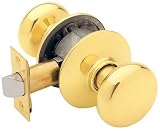 Schlage F10VPLY605 Plymouth Passage Knob, Bright Brass