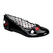 Alice Patent Flat Adult Shoes - Black