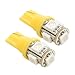 EZ Motoring 2pcs 5-SMD T10 12V Light LED Replacement Bulbs 168 194 2825 W5W - Amber Yellow