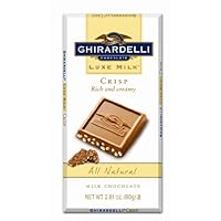 Ghirardelli Luxe Milk Crisp Bar, 2.81-Ounce Boxes (Pack of 6)
