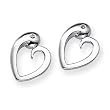 Diamond and Sterling Silver Earrings