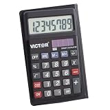 Handheld Wallet Calculator, 8 DGT LCD Display, with Pocket for Business Cards VCT908
