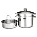 Berndes 61794 Multitopf Edelstahl inklusive Pasta- und Dünsteinsatz 24 cm