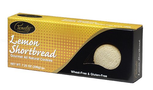 Pamela's Products Lemon Shortbread Cookies, 7.25-Ounce Boxes (Pack of 6)