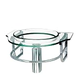 Decolav 2410T-CP-TNG Wall-Mounted Tempered Natural Glass Top with Semi-Recessed Tempered Natural Glass Bowl, Transparent