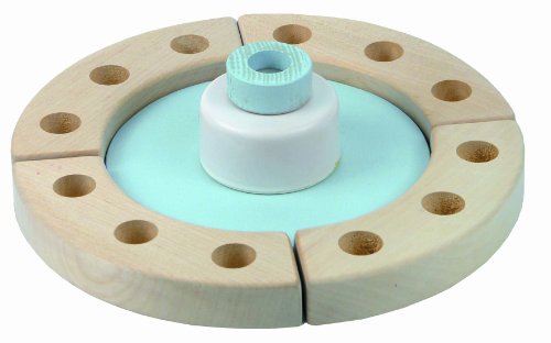 Niermann Standby 9020 - Happy-Spieluhr Mini mit Festring, D=19 cm, Happy Birthday Melodie, Spieluhr zum aufziehen, ohne Deko, kombinierbar mit all ...