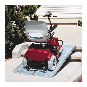 Wheelchair Ramp 5 Feet - 600 lb. Capacity. Portable - Folds in half and includes convenient handle. This Ramp is disigned for scooters and all wheelchair types. Use to bridge the gap over steps, curbs, and raised landings.
