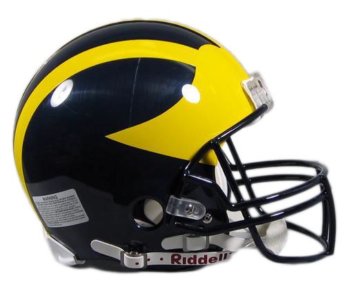 Tom Brady Michigan Wolverines Autographed Authentic Pro Line Full Size Helmet
