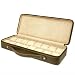 16 Watch Case for Collectors Travel Style Briefcase Brown Leather Large Compartments Zipper