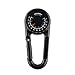 LSD (Pack of 6) Multifunctional Metal Carabiners Clip Hook Mini Compass 3 in 1 Derection Guiding Thermometer Keyring Keychains For Outdoor Sport Hiking Camping Hunting