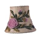Ivory Rose Net Flower Chandelier Shade