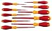 Wiha 32093 10 Piece 1000 Volt Slotted & Phillips Insulated Screwdriver Set