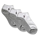 Polo Ralph Lauren boys Grey Sole no show socks 3pairs