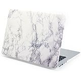 Macbook Air 13 Case, GMYLE Hard Case Print Frosted for MacBook Air 13 inch (Model: A1369 and A1466) - White Marble Pattern Rubber Coated Hard Shell Cover ...