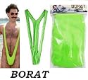 Borat Mankini Swimsuit Costume Suspender Thong Green