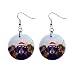 dachshund23 - Dachshund Santa Reindeer Earrings Limited Edition Art Jewelry