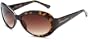 Andrea Jovine Women's A321 Resin Sunglasses,Tortoise Frame/Gradient Brown Lens,one size