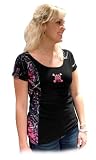 Moon Shine Attitude Attire Muddy Girl Camo Edge Black Short Sleeve