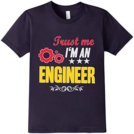Kids Trust Me I'm An Engineer Graphic T-Shirt 4 Navy