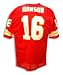 Autographed Len Dawson Kansas City Chiefs Throwback Red Jersey Inscribed Sb Iv Mvp