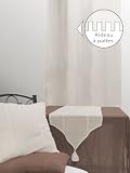 RIDEAU A PATTES 140x250 cm GENOVA LIN 100% Coton