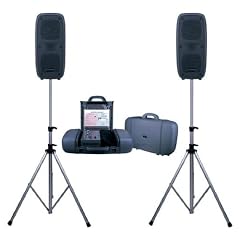 Portable SOUND ANLAGE mit MP3-Player, inkl. Lautsprecherst�nder Skytec PSS-50