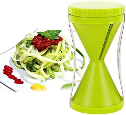 Spiral Vegetable Slicer Bundle - Vegetable Cutter - Zucchini Pasta Noodle Spaghetti Maker-green