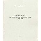 Christian Boltanski: Liste des artistes ayant particip� � la Biennale de Venise, 1895-1995 by  Boltanski Christian