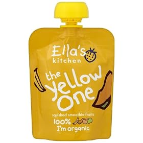 Ella's Kitchen Organic The Yellow One Smoothie Fruits 90 g (Pack of 12)