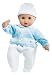 Gotz 13 Bald Muffin Doll in Blue