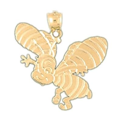 Cheap Girls Jewelry Dazzlers Solid 14k Gold Bee Charm Pendant Available in three colors from jewelsberry (weights: 1.7 grams only) For Sale