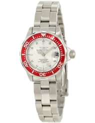 Invicta Womens 12521 Pro Diver Silver Dial Stainless Steel Watch