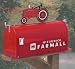 McCormick Farmall Rural Style Mailbox with Tractor Topper Image