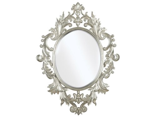 Kenroy Home Louis Wall Mirror with Silver Leaf Finish, 28 by 38-Inch