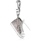 Juicy Couture Charms Silver-Tone High-Top Snea
