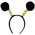 Soft-Touch Pom-Pom Boppers (black & yellow) Party Accessory  (1 count) (1/Pkg)