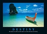 Destiny (Boat on Beach) Motivational Poster Print - 24 X 36