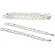 6 Teardrop Chain Extender Jewelry Necklace Silver Plated