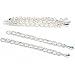 6 Teardrop Chain Extender Jewelry Necklace Silver Plated