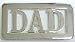 Father's Day DAD Chrome Nameplate Belt Buckle