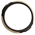 Pilot Automotive SW-68T Racing Style Tan and Black Steering Wheel Cover