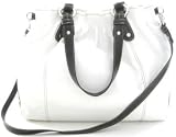 Nine West Neo Geo Shoulder bag in White /Dark Brown (NINE WEST HANDBAGS, PURSES, BAGS)