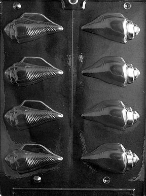 SHELLS (3D) Nautical Candy Mold Chocolate