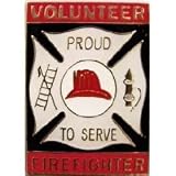 Volunteer Firefighter Proud to Serve pin