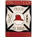 Volunteer Firefighter Proud to Serve pin