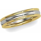 14K Two-Tone Gold Comfort Fit Wedding Band For Men and Women - Size 10